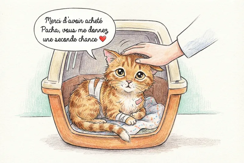 Merci d'avoir acheté Pacha — donnez une seconde chance